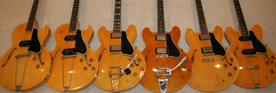 Blonde Vintage Gibson Gibson ES-335 Model Guitars Blonde Vintage Gibson Gibson ES-335 Model Guitars